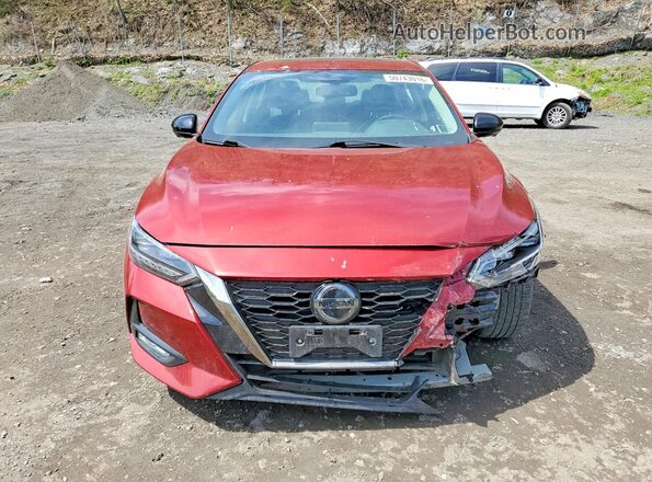 3N1AB8DV3MY206382 2021 NISSAN SENTRA Red წინა ხედი