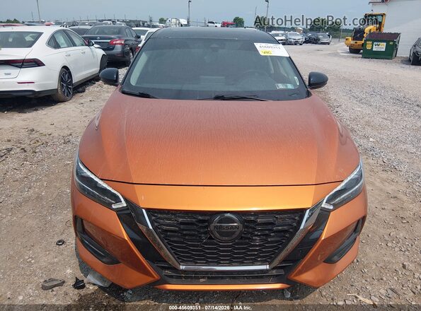 3N1AB8DV3MY224977 2021 NISSAN SENTRA Orange Front view