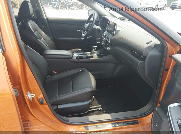 3N1AB8DV3MY224977 2021 NISSAN SENTRA Orange Front interior view