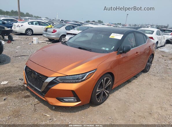 3N1AB8DV3MY224977 2021 NISSAN SENTRA Orange Front left