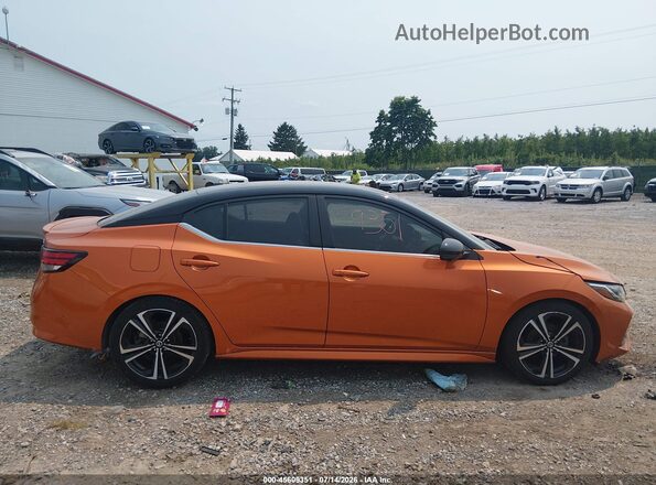 3N1AB8DV3MY224977 2021 NISSAN SENTRA Orange Rear interior view
