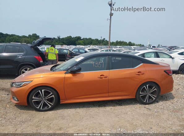 3N1AB8DV3MY224977 2021 NISSAN SENTRA Orange 360 interior view