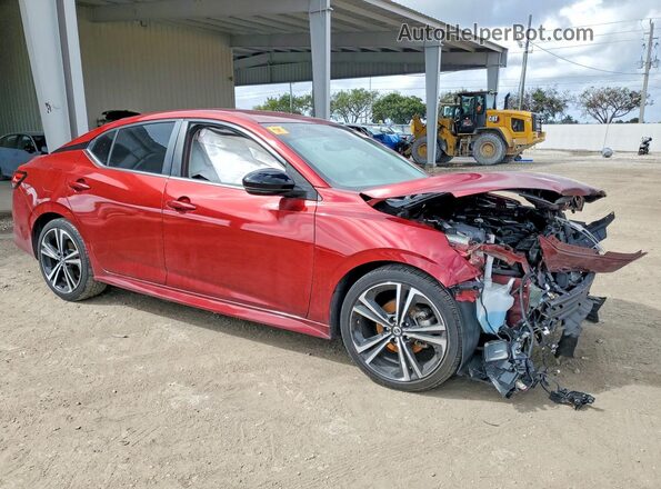 3N1AB8DV3MY256442 2021 NISSAN SENTRA Red წინა მარჯვენა