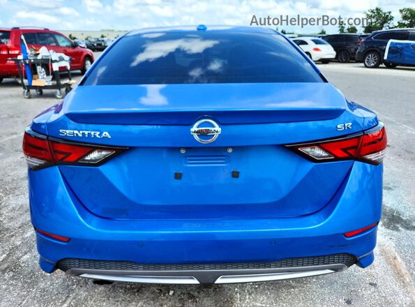 3N1AB8DV3MY324013 2021 NISSAN SENTRA Blue Հետևի տեսք