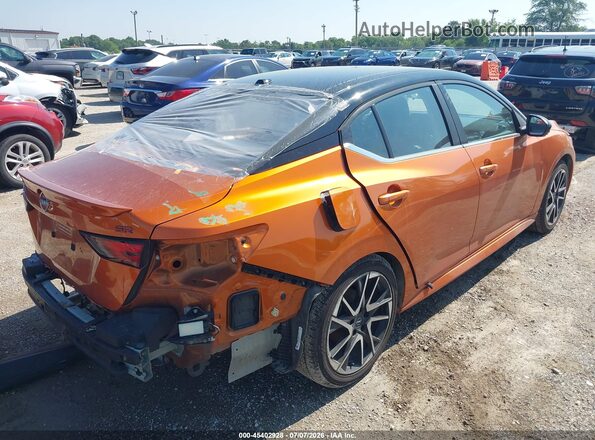 3N1AB8DV3RY378497 2024 NISSAN SENTRA Оранжевый Задняя правая четверть