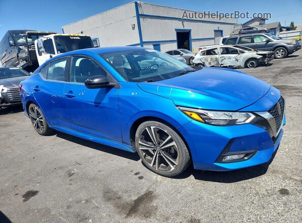 3N1AB8DV4MY227290 2021 NISSAN SENTRA Blue Առջևի աջ