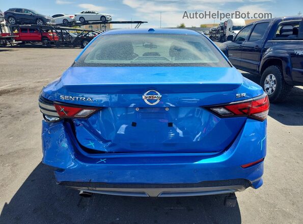 3N1AB8DV4MY227290 2021 NISSAN SENTRA Blue Հետևի տեսք