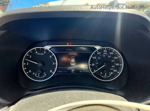 3N1AB8DV4MY227290 2021 NISSAN SENTRA Blue Սարքավորումների վահանակի տեսք