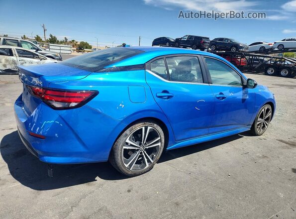 3N1AB8DV4MY227290 2021 NISSAN SENTRA Blue Հետևի աջ