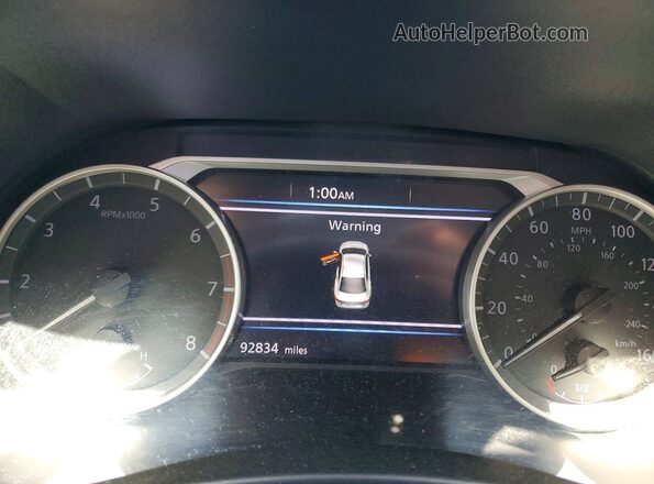 3N1AB8DV4MY242050 2021 NISSAN SENTRA Blue Вид щитка приладів