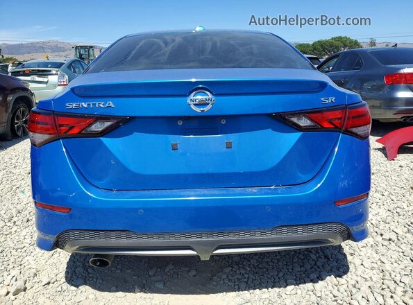 3N1AB8DV4MY242050 2021 NISSAN SENTRA Blue Вид ззаду