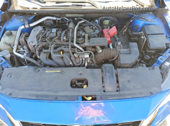 3N1AB8DV4MY242050 2021 NISSAN SENTRA Blue Вид задньої частини салону