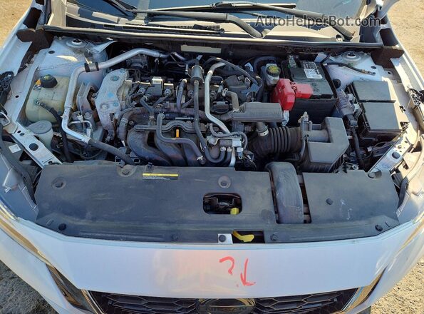 3N1AB8DV5MY302322 2021 NISSAN SENTRA White Widok wnętrza z tyłu