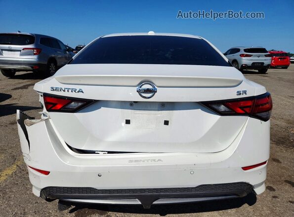 3N1AB8DV5MY302322 2021 NISSAN SENTRA White Widok z tyłu