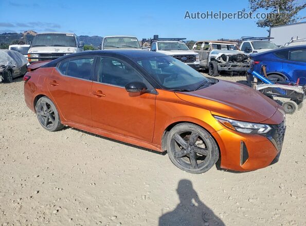 3N1AB8DV5RY233056 2024 NISSAN SENTRA Оранжевый Передняя правая четверть
