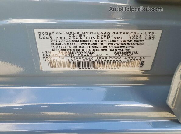 3N1AB8DV5RY293449 2024 NISSAN SENTRA Gray Vista del compartimento del motor