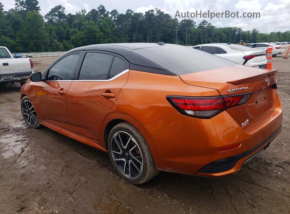 3N1AB8DV5SY215596 2025 NISSAN SENTRA Orange Trasero izquierdo