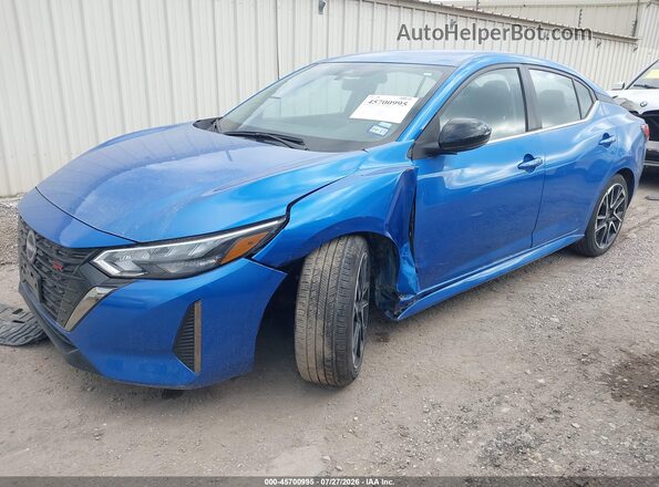 3N1AB8DV5SY319182 2025 NISSAN SENTRA Blue Vista tres cuartos delantera izquierda