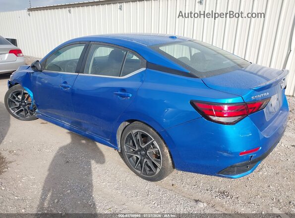 3N1AB8DV5SY319182 2025 NISSAN SENTRA Blue Trasero izquierdo
