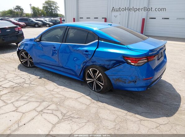 3N1AB8DV6PY298995 2023 NISSAN SENTRA Синий Задняя левая четверть