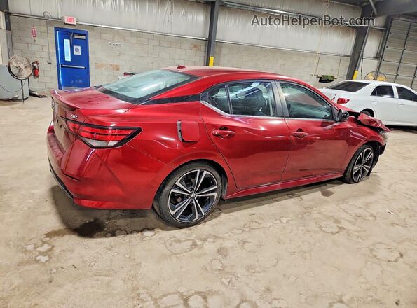 3N1AB8DV7MY232905 2021 NISSAN SENTRA Красный Задняя правая четверть
