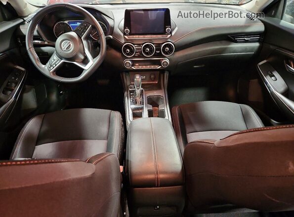 3N1AB8DV7MY232905 2021 NISSAN SENTRA Красный Вид панели приборов
