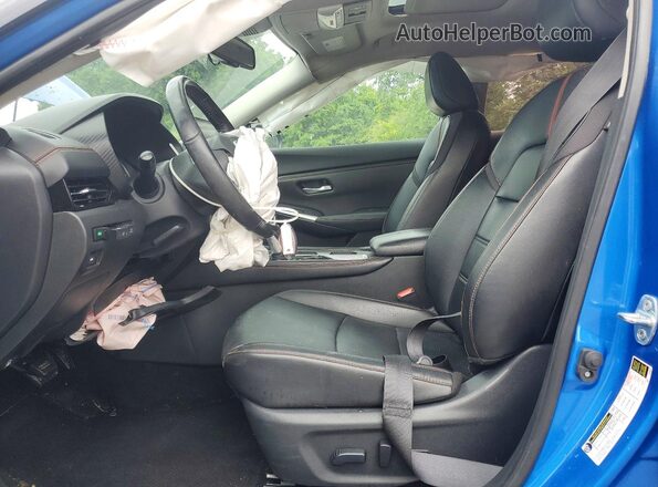 3N1AB8DV7MY280727 2021 NISSAN SENTRA Blue Вид салону спереду