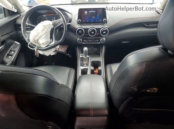 3N1AB8DV7MY280727 2021 NISSAN SENTRA Blue Вид панелі приладів