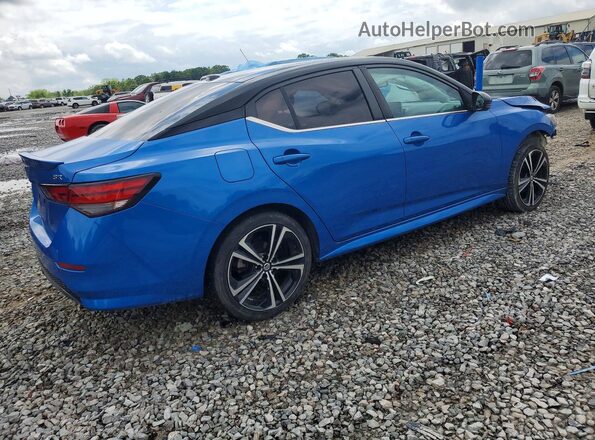 3N1AB8DV7MY280727 2021 NISSAN SENTRA Blue Задня права чверть