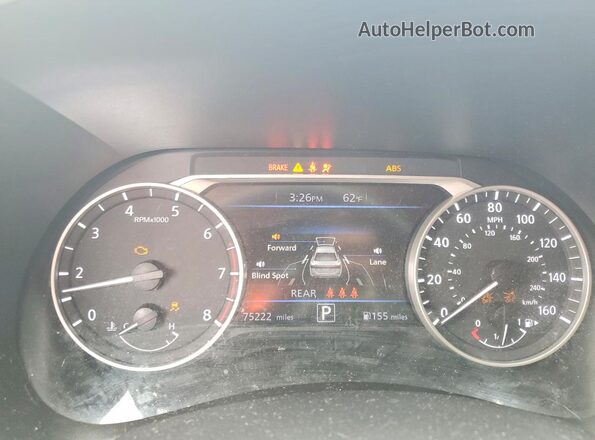 3N1AB8DV7MY280727 2021 NISSAN SENTRA Blue Вид щитка приладів