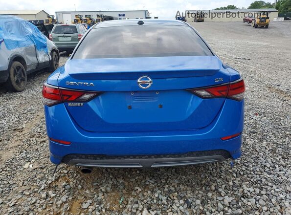 3N1AB8DV7MY280727 2021 NISSAN SENTRA Blue Вид ззаду