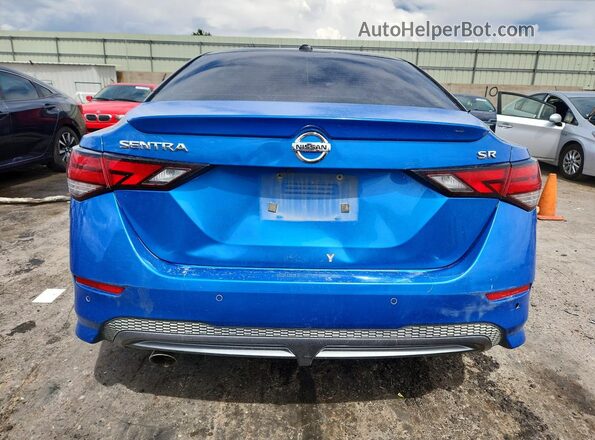 3N1AB8DV7PY230916 2023 NISSAN SENTRA Blue უკანა ხედი