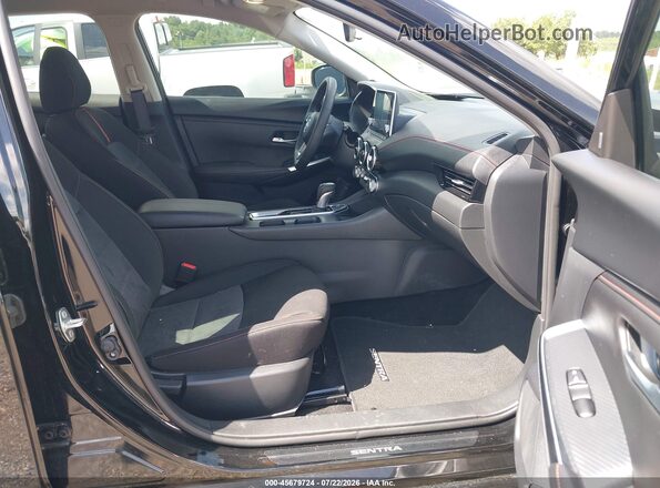 3N1AB8DV7SY321533 2025 NISSAN SENTRA Black Widok wnętrza z przodu