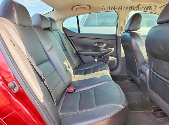 3N1AB8DV8LY205453 2020 NISSAN SENTRA Burgundy Вид задніх сидінь