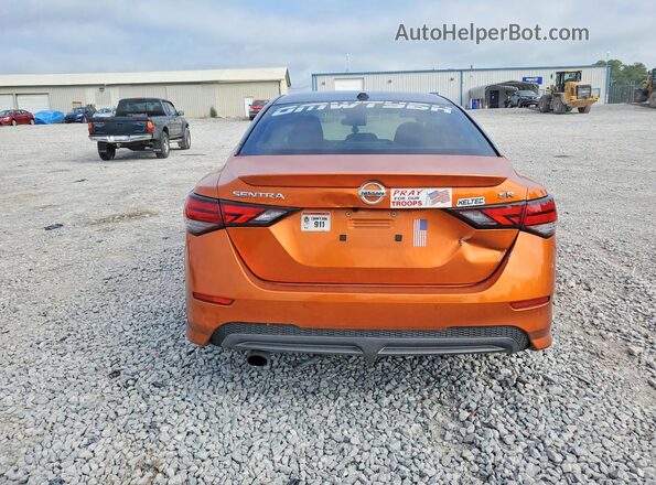 3N1AB8DV8MY227079 2021 NISSAN SENTRA Orange უკანა ხედი