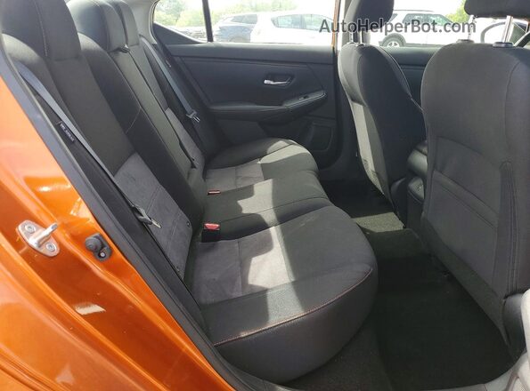 3N1AB8DV8MY320152 2021 NISSAN SENTRA Orange Rear seats view