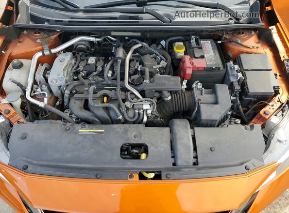 3N1AB8DV8MY320152 2021 NISSAN SENTRA Orange Rear interior view