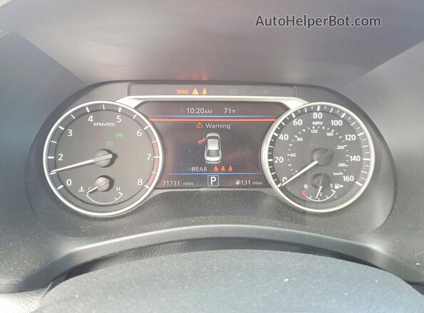 3N1AB8DV8MY320152 2021 NISSAN SENTRA Orange Instrument cluster view
