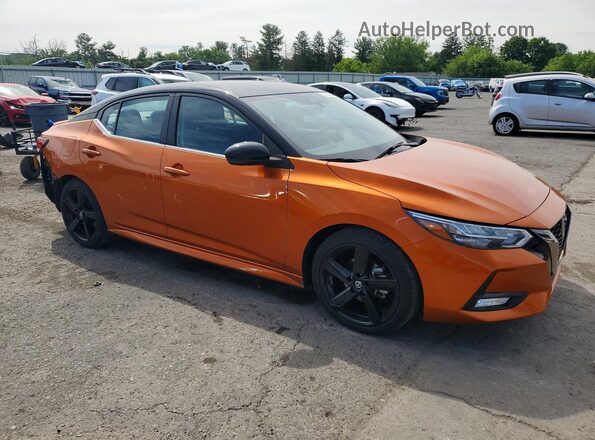 3N1AB8DV8MY320152 2021 NISSAN SENTRA Orange Front right