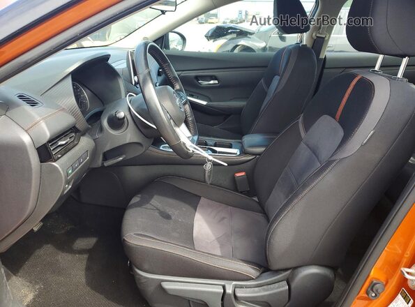 3N1AB8DV8MY320152 2021 NISSAN SENTRA Orange Front interior view
