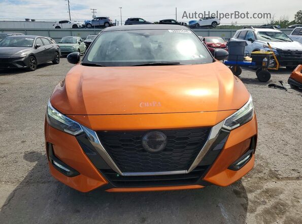3N1AB8DV8MY320152 2021 NISSAN SENTRA Orange Front view
