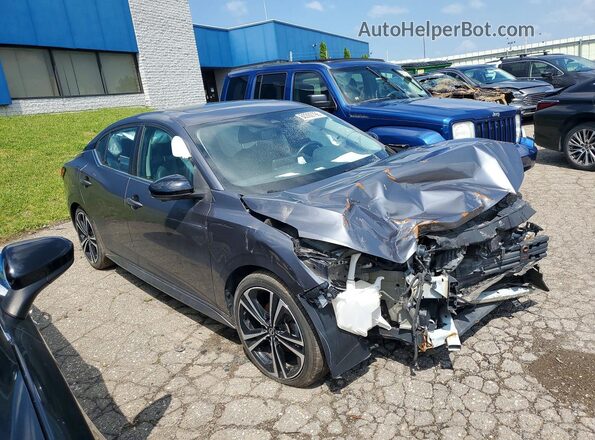 3N1AB8DV8MY324539 2021 NISSAN SENTRA Gray Front right