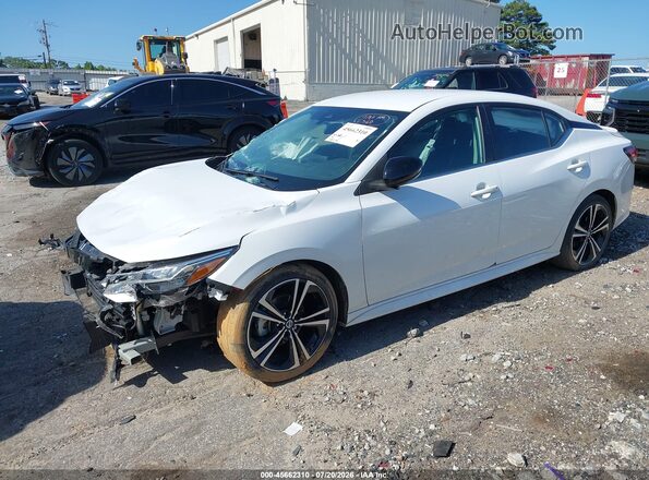 3N1AB8DV8PY259115 2023 NISSAN SENTRA Белый Передняя левая четверть