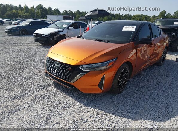 3N1AB8DV8RY286687 2024 NISSAN SENTRA Orange Առջևի ձախ երեք քառորդ տեսարան