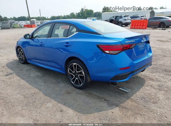 3N1AB8DV9SY311201 2025 NISSAN SENTRA Blue Задня ліва чверть
