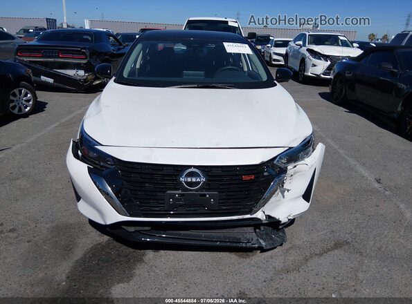 3N1AB8DV9SY367445 2025 NISSAN SENTRA White Вид щитка приладів