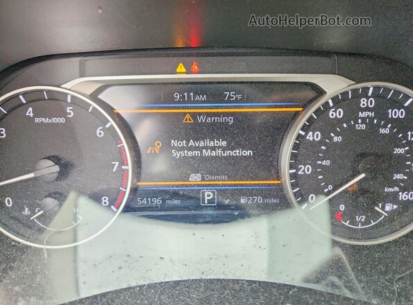 3N1AB8DVXMY252131 2021 NISSAN SENTRA Blue ხელსაწყოთა პანელის ხედი