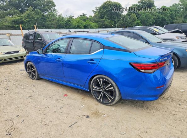 3N1AB8DVXMY252131 2021 NISSAN SENTRA Blue უკანა მარცხენა