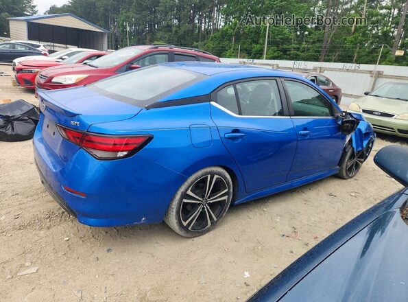 3N1AB8DVXMY252131 2021 NISSAN SENTRA Blue უკანა მარჯვენა