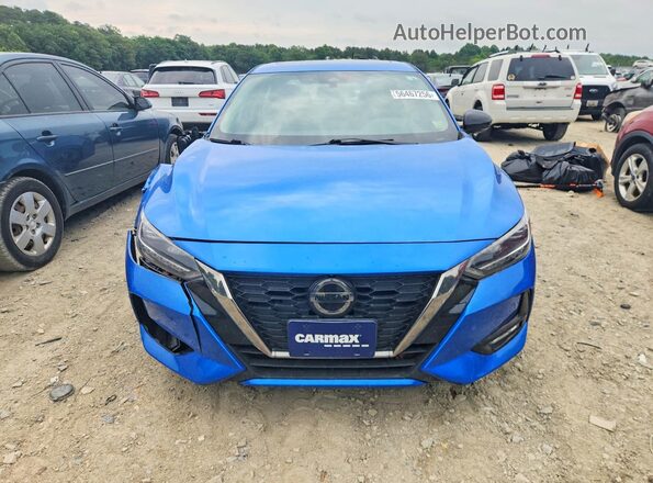 3N1AB8DVXMY252131 2021 NISSAN SENTRA Blue წინა ხედი